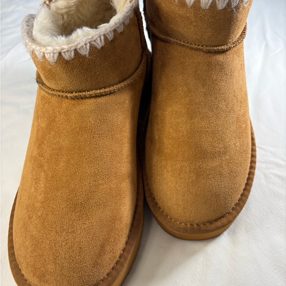 Scotch & Soda Tan Suede Women's Shoes